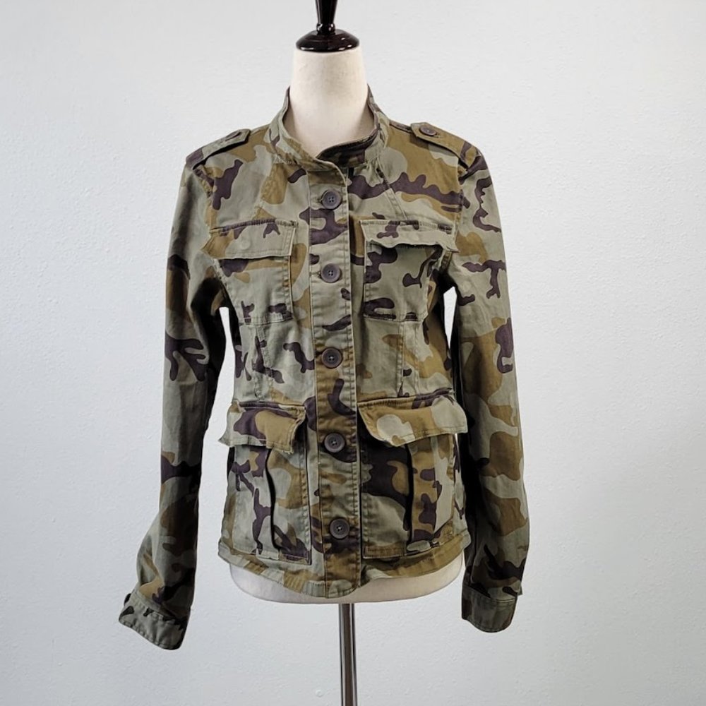 SANCTUARY camo utility jacket Sz S